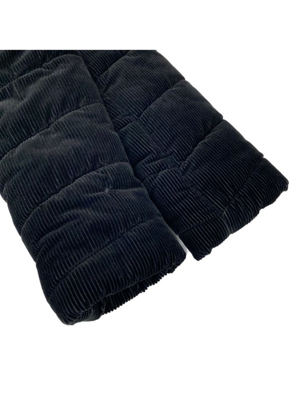 Chanel Jacket 38 M Black Long Sleeve Corduroy Identification Sports Line Winter - Picture 5 of 12